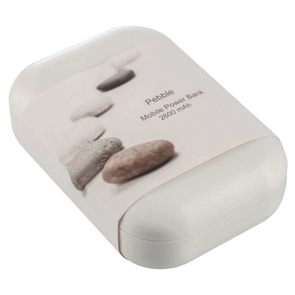 Внешний аккумулятор Pebble 2600 мАч, серый / Миниатюра (упак) (1000)