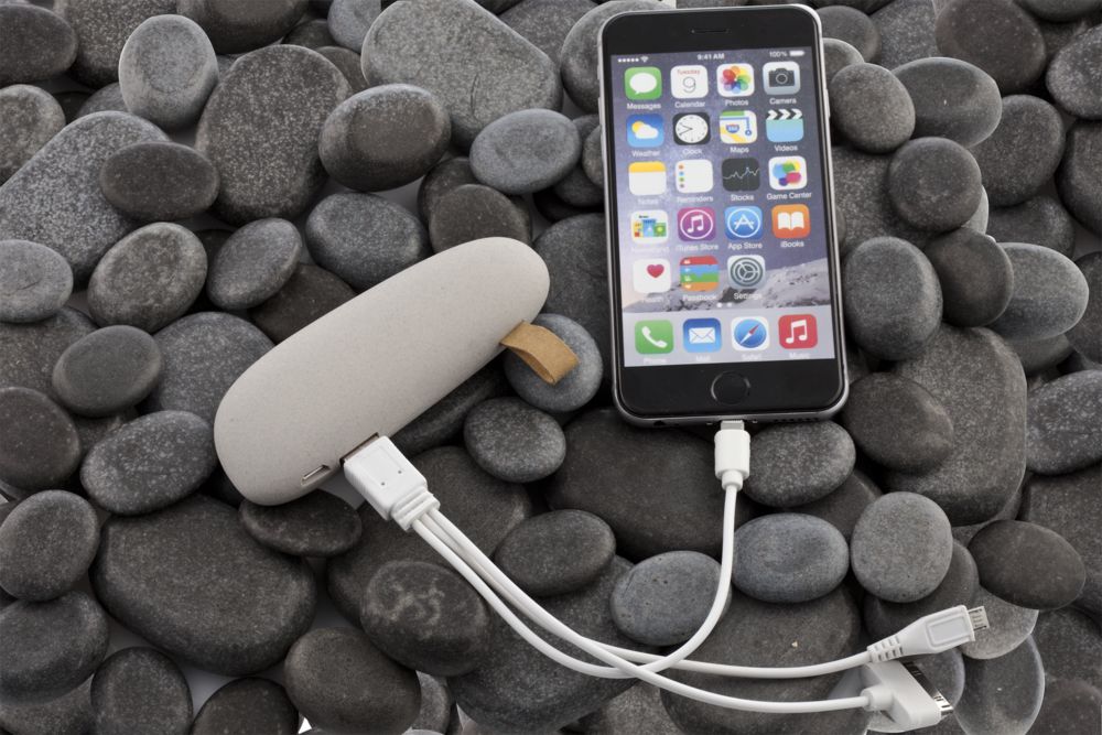 Внешний аккумулятор Pebble 2600 мАч, светло-серый / Миниатюра WWW (1000)