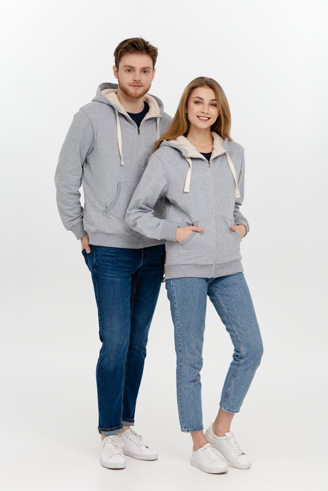Толстовка на молнии Kulonga Sherpa, серый меланж / Миниатюра WWW (1000)