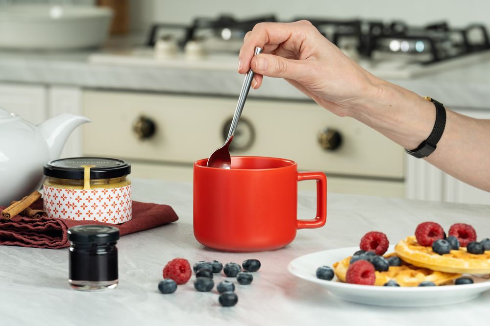 Чашка Jumbo, матовая, красная / Миниатюра WWW (1000)