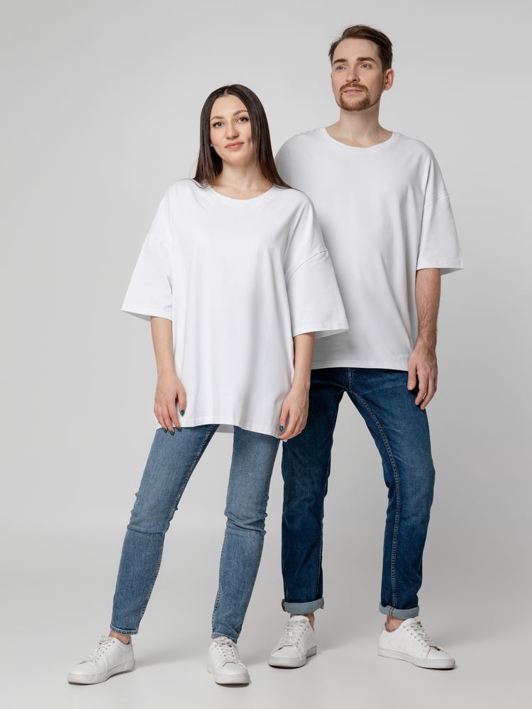 Футболка унисекс оверсайз Crosstown, белая / Миниатюра WWW (1000)