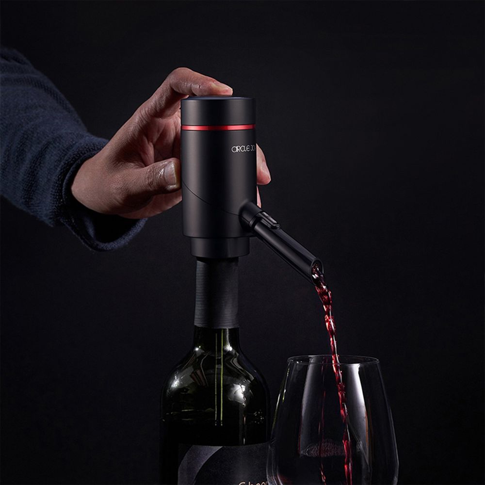 Электрический аэратор для вина Circle Joy, черный / Миниатюра WWW (1000)