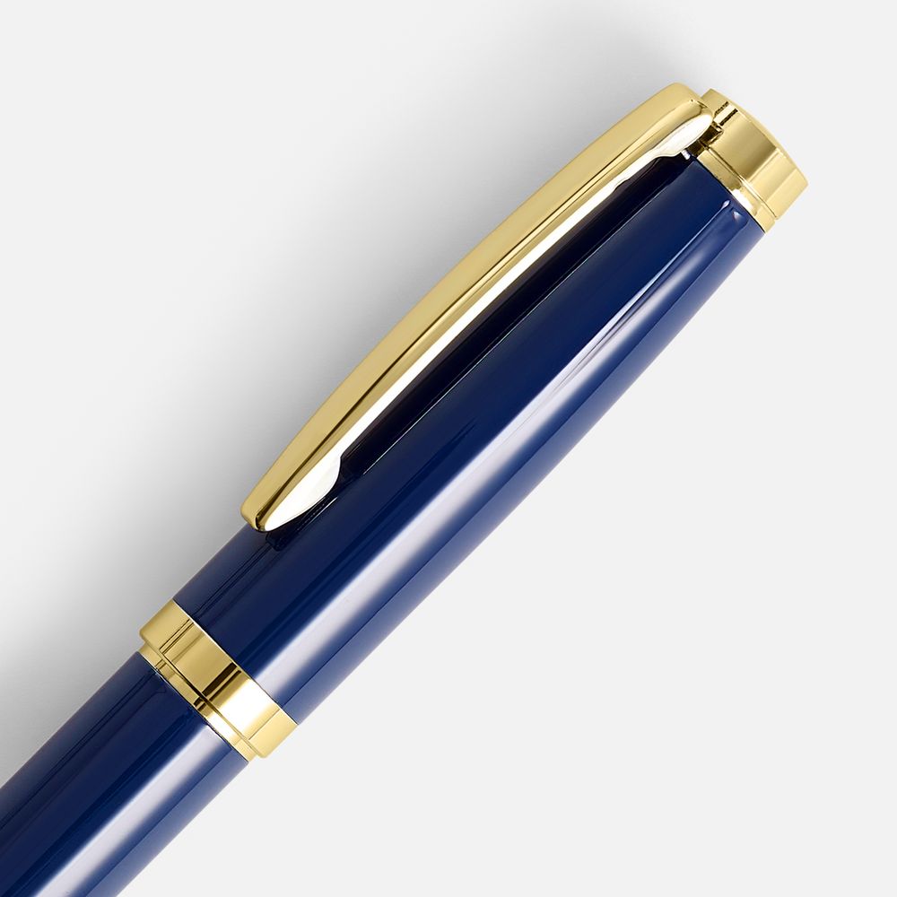 Ручка шариковая Letra Gold, глянцевая, темно-синяя / Миниатюра WWW (1000)