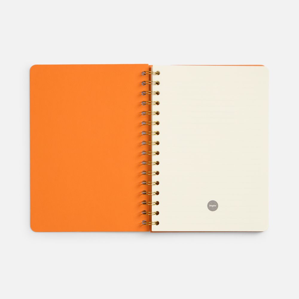 Ежедневник Spiral, недатированный, оранжевый / Миниатюра WWW (1000)