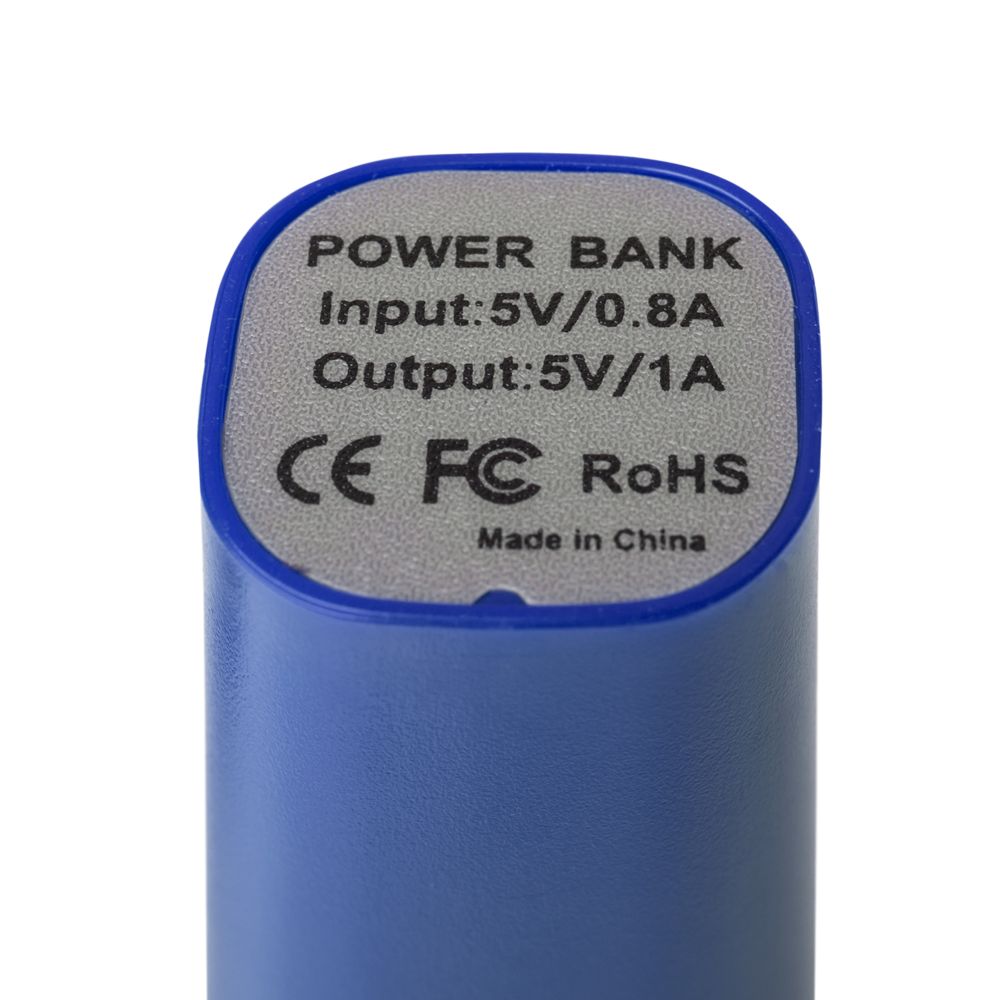 Внешний аккумулятор Easy Shape 2000 мАч, синий / Миниатюра WWW (1000)