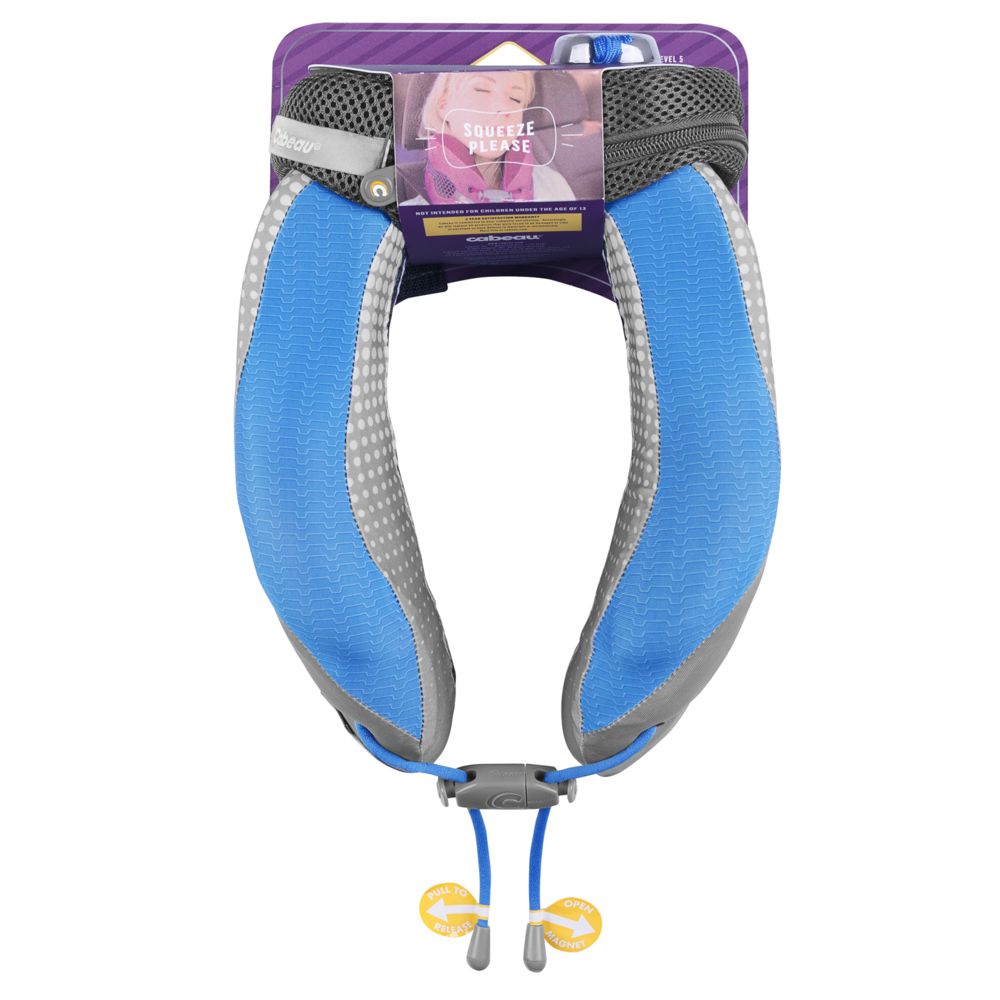 Подушка под шею для путешествий Cabeau Evolution Cool, серая с синим / Миниатюра WWW (1000)