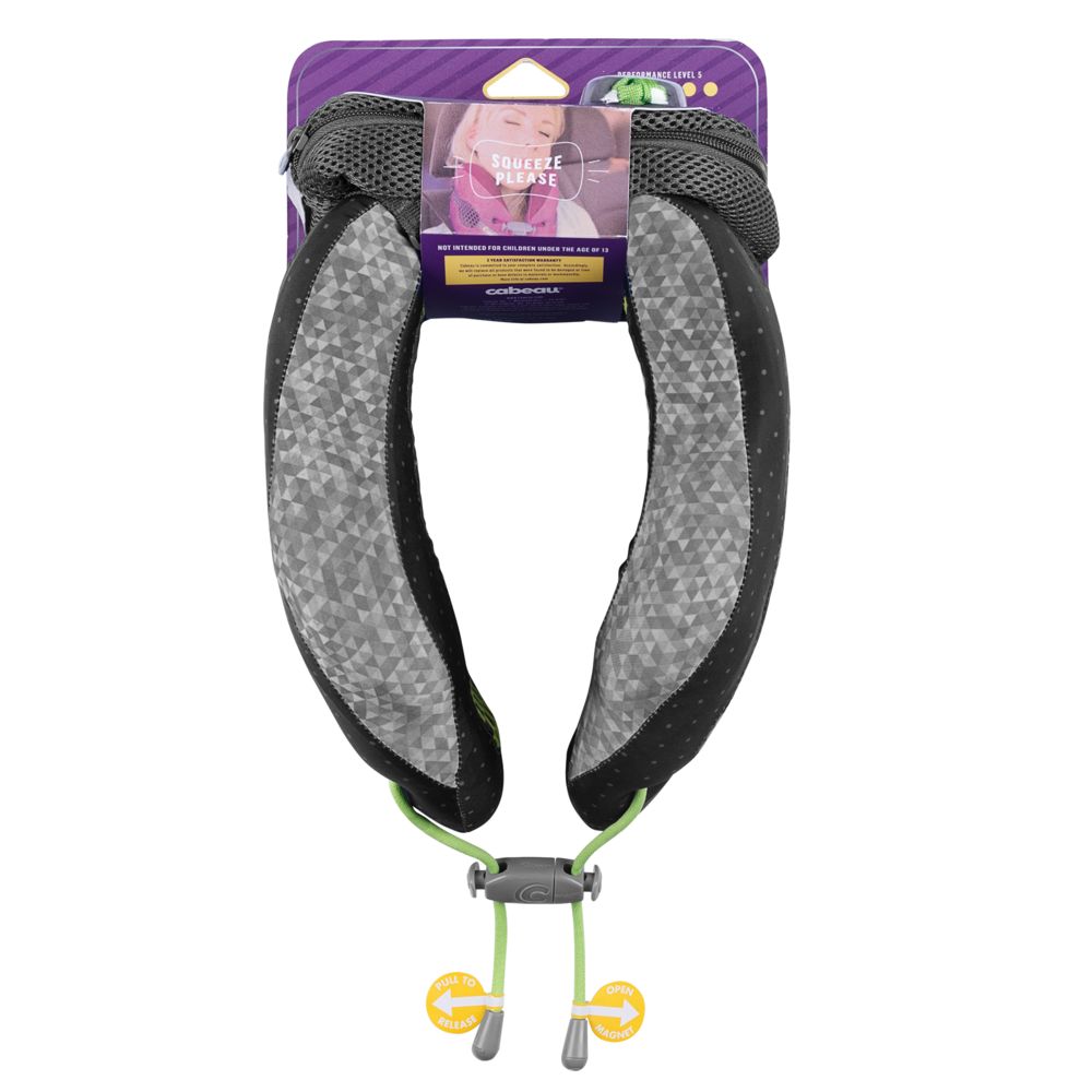 Подушка под шею для путешествий Cabeau Evolution Cool, черная с серым / Миниатюра WWW (1000)