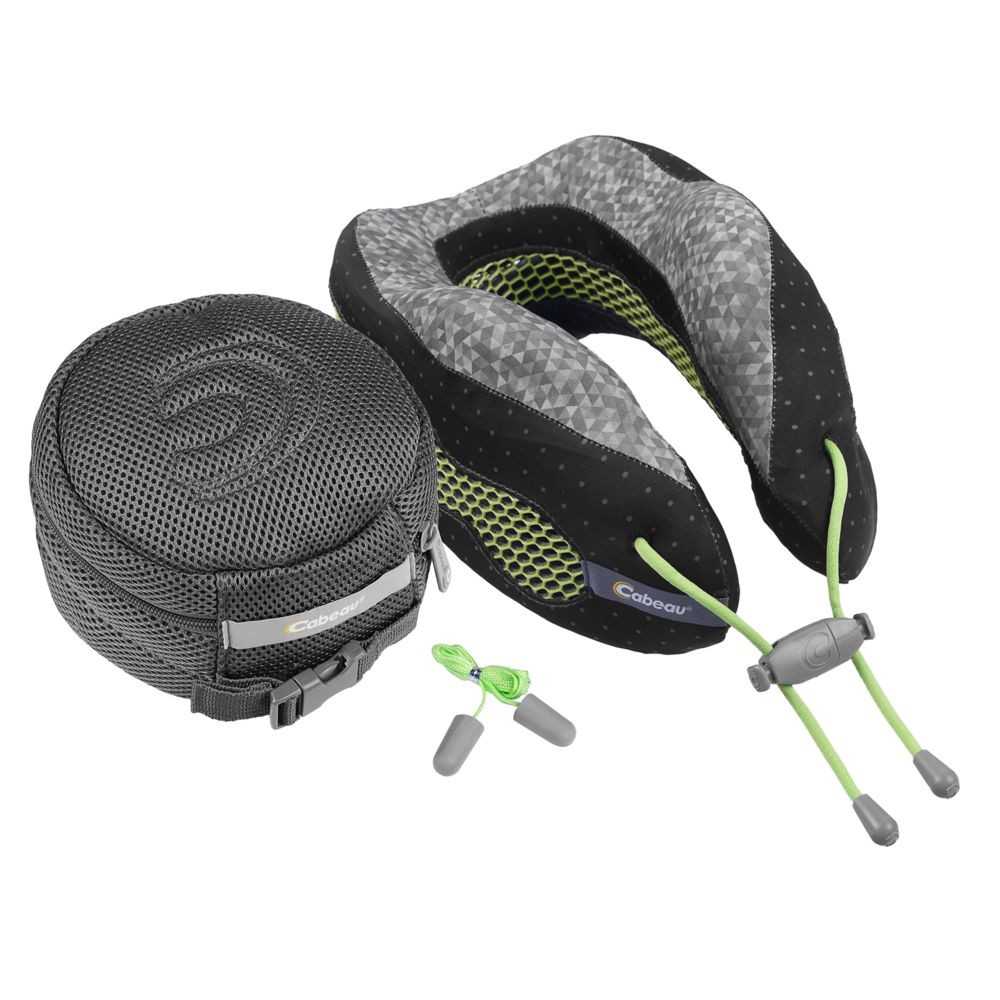 Подушка под шею для путешествий Cabeau Evolution Cool, черная с серым / Миниатюра WWW (1000)