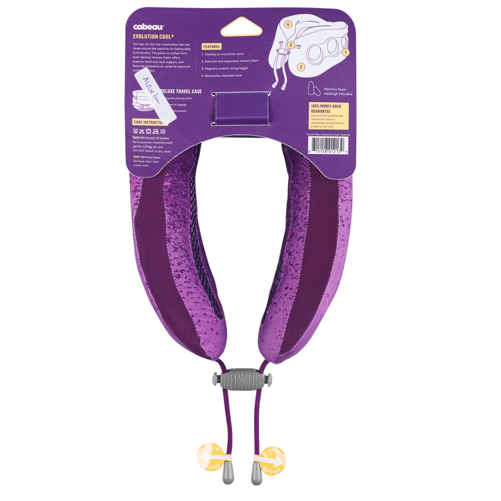 Подушка под шею для путешествий Cabeau Evolution Cool, фиолетовая / Миниатюра WWW (1000)