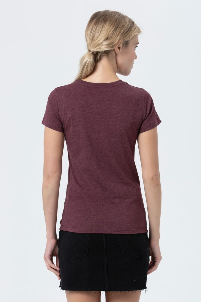Футболка женская Regent Fit Women, бордовый меланж / Миниатюра WWW (1000)