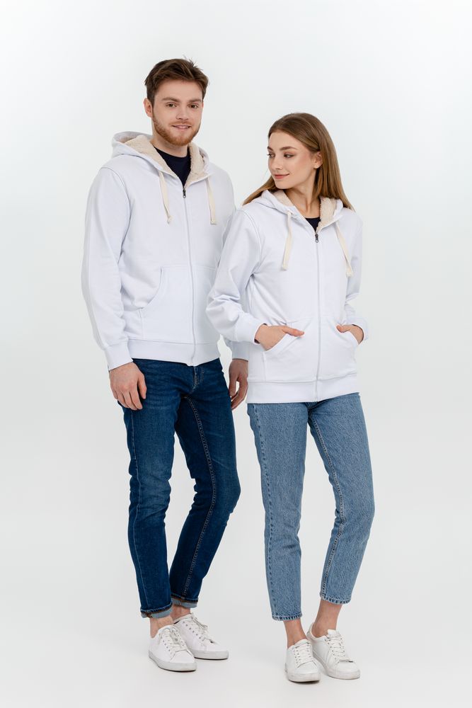 Толстовка на молнии Kulonga Sherpa, белая / Миниатюра WWW (1000)