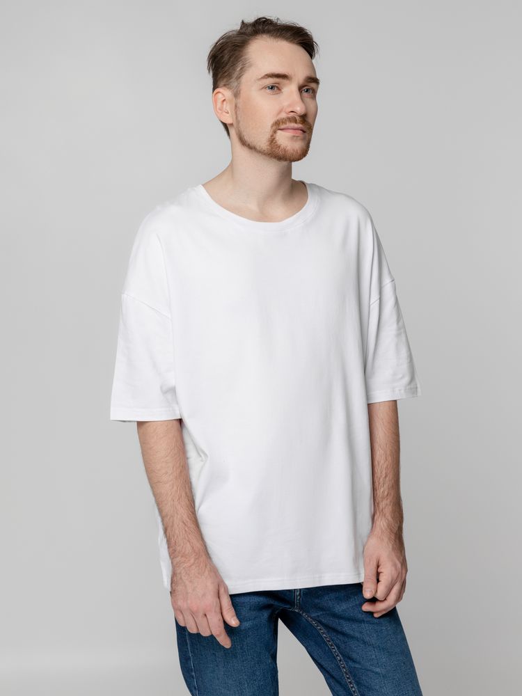 Футболка унисекс оверсайз Crosstown, белая / Миниатюра WWW (1000)