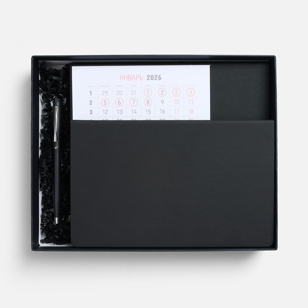 Набор Grade с календарем, черный / Миниатюра WWW (1000)