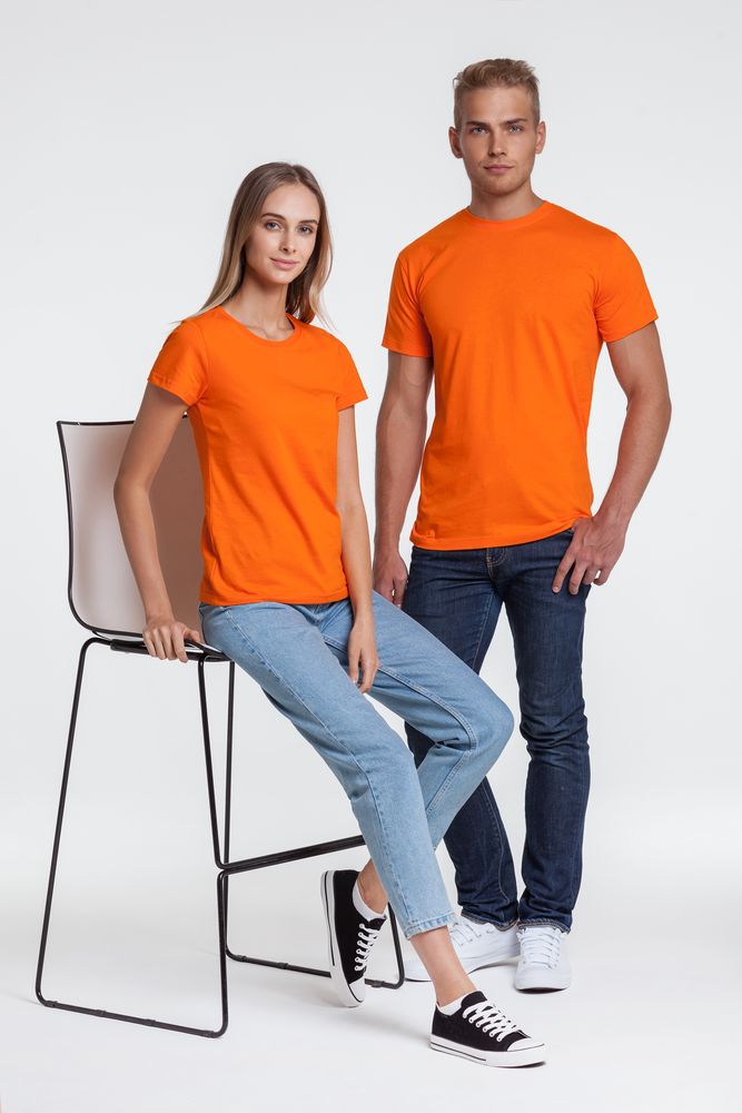 Футболка женская T-bolka Lady, оранжевая / Миниатюра WWW (1000)