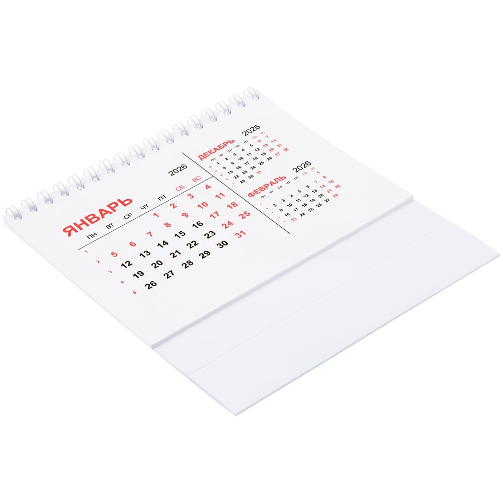 Календарь настольный Datio, белый / Миниатюра WWW (1000)