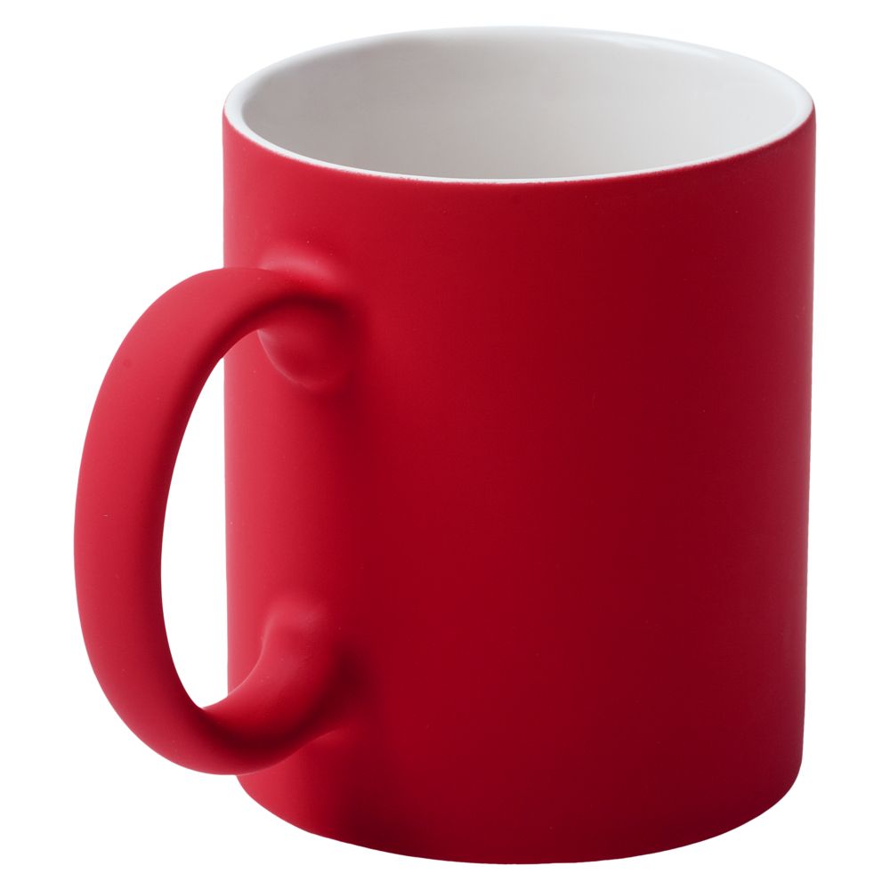 Кружка Sippy c покрытием софт-тач, ярко-красная / Миниатюра WWW (1000)