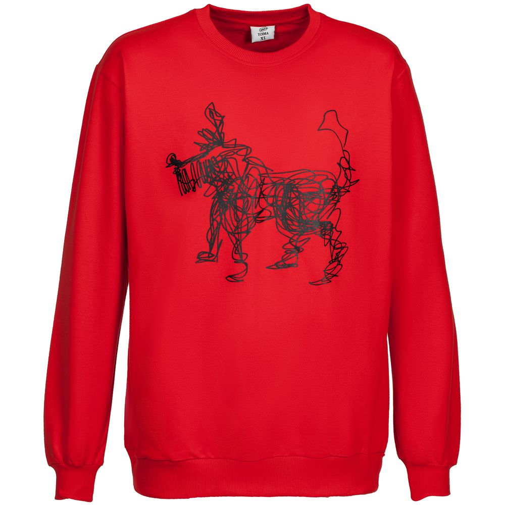 Толстовка «Собака Каляка», красная / Миниатюра WWW (1000)