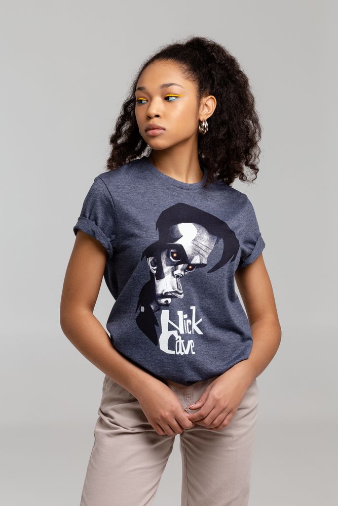 Футболка «Меламед. Nick Cave», темно-синий меланж / Миниатюра WWW (1000)