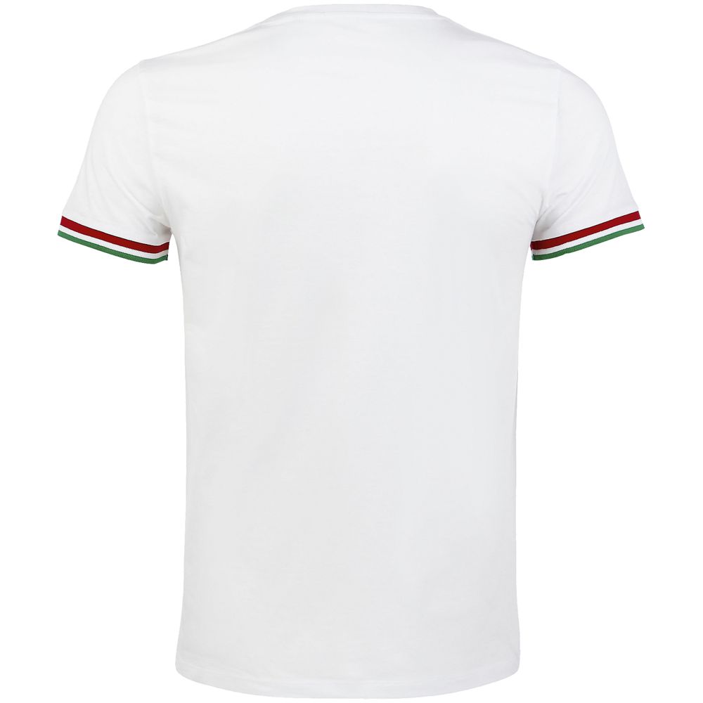 Футболка мужская Rainbow Men, белая с ярко-зеленым / Миниатюра WWW (1000)