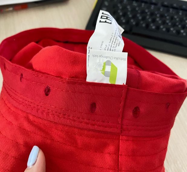 УЦЕНКА! Панама детская Bizbolka Challenge Kids, красная / Миниатюра WWW (1000)