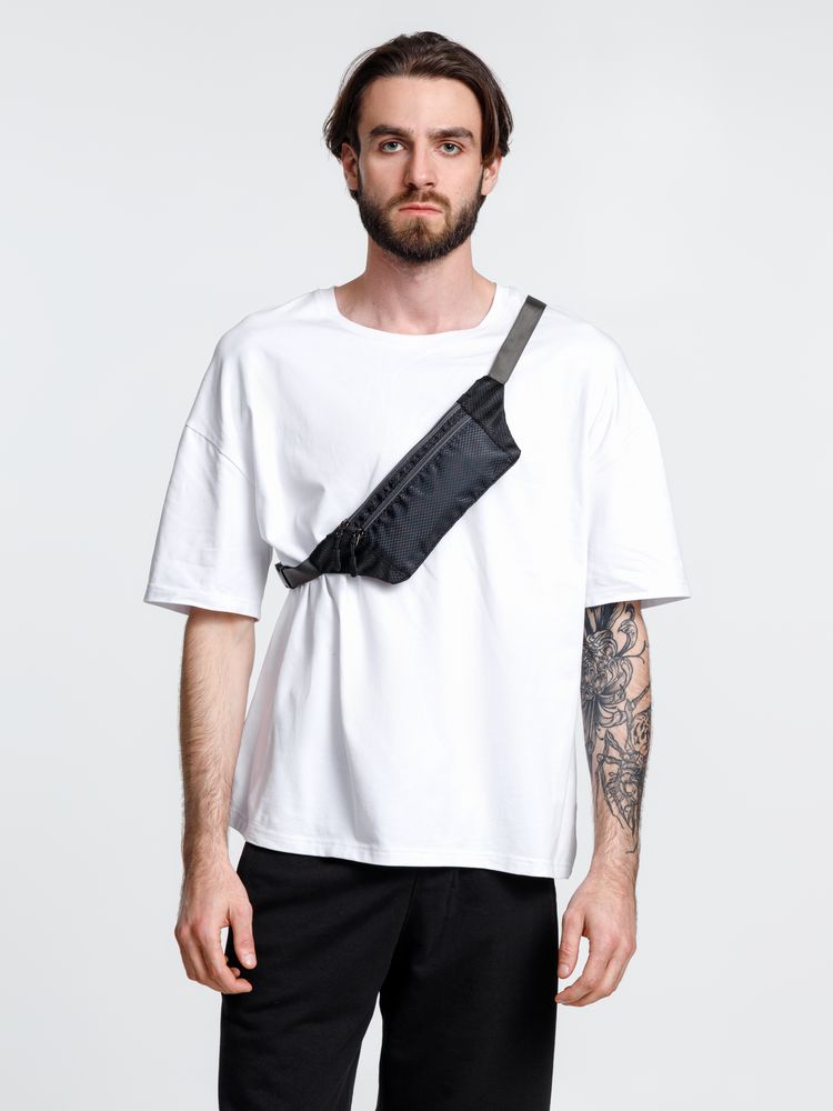 Спортивная поясная сумка Run for Fun, черная / Миниатюра WWW (1000)