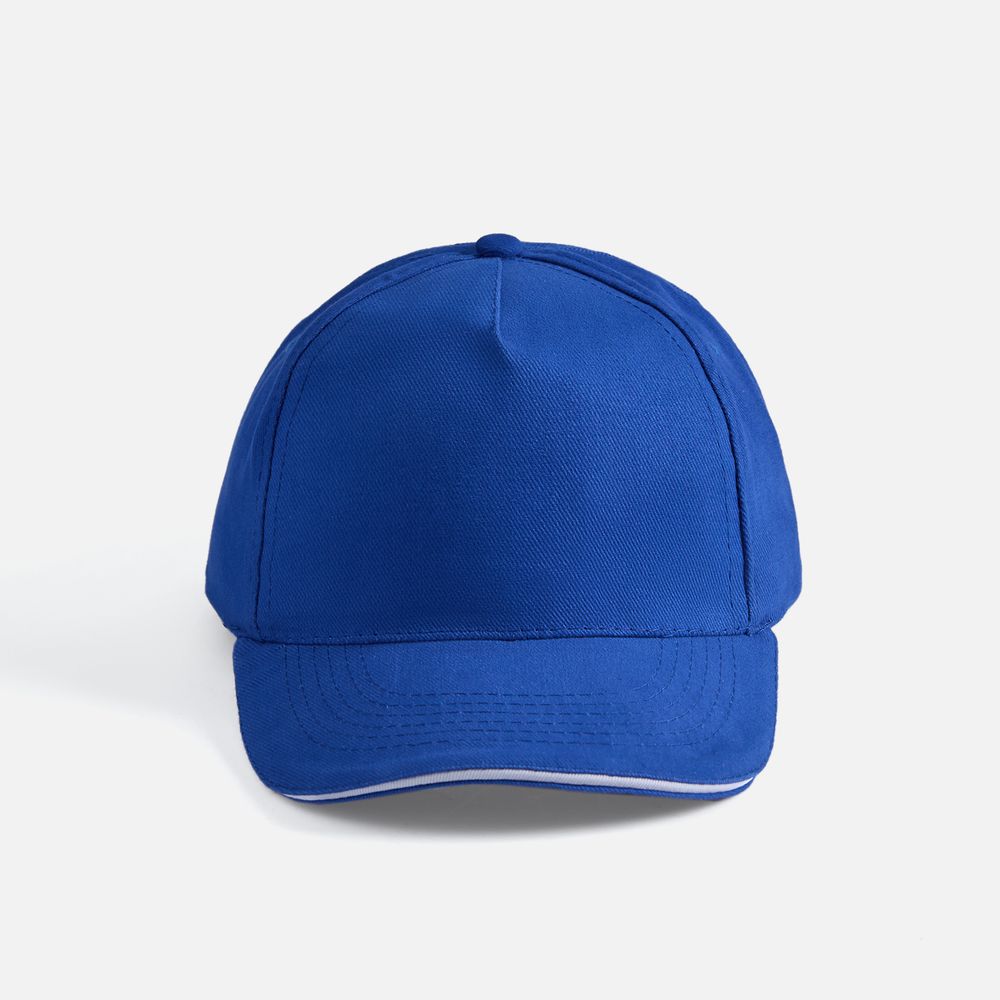 Бейсболка Long Beach, ярко-синяя с белым / Миниатюра WWW (1000)