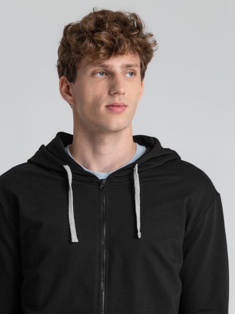 Толстовка на молнии с капюшоном Unit Siverga, черная / Миниатюра WWW (1000)