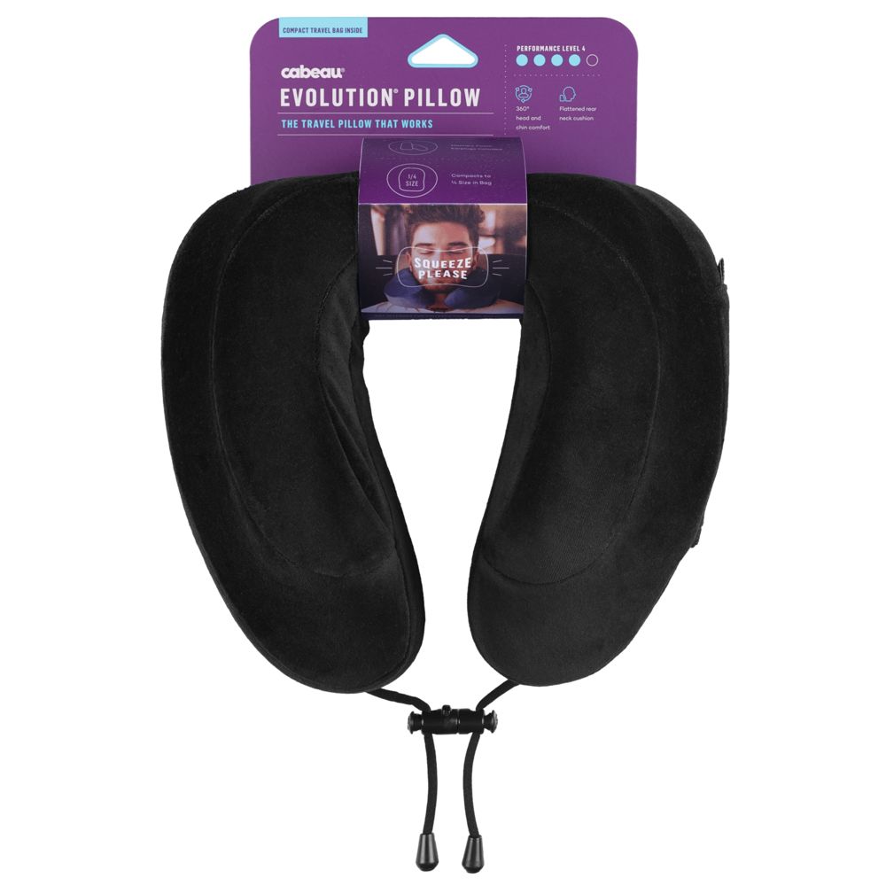Подушка под шею для путешествий Cabeau Evolution, черная / Миниатюра WWW (1000)