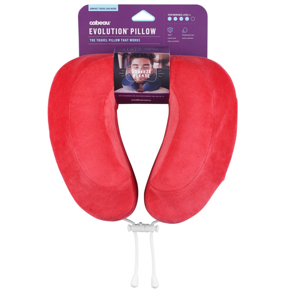 Подушка под шею для путешествий Cabeau Evolution, красная / Миниатюра WWW (1000)