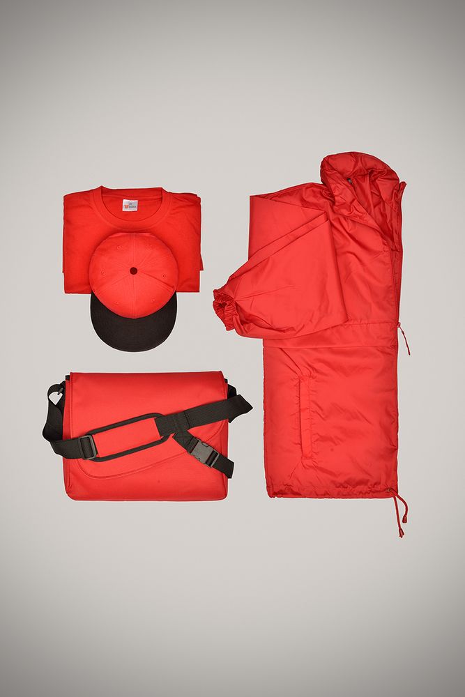 Бейсболка Unit Heat с прямым козырьком, двухцветная, красная с черным / Миниатюра WWW (1000)