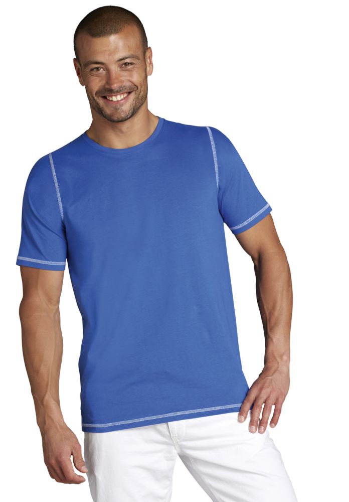 Футболка мужская Mustang 150, ярко-синяя с белым / Миниатюра WWW (1000)