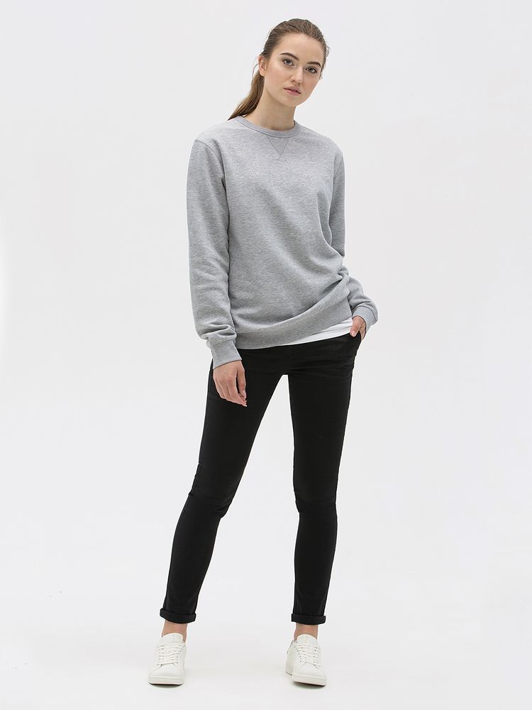 Толстовка унисекс Sully, черный меланж / Миниатюра WWW (1000)