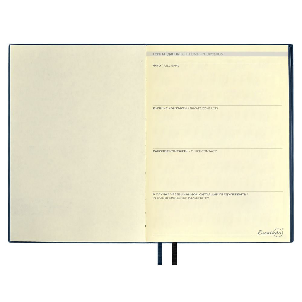 Ежедневник Avila, недатированный, синий / Миниатюра WWW (1000)