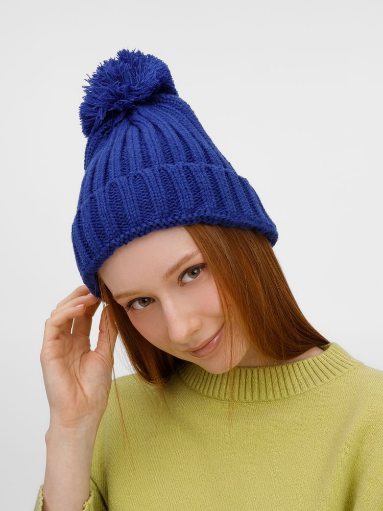 Шапка HappyGo, синяя / Миниатюра WWW (1000)