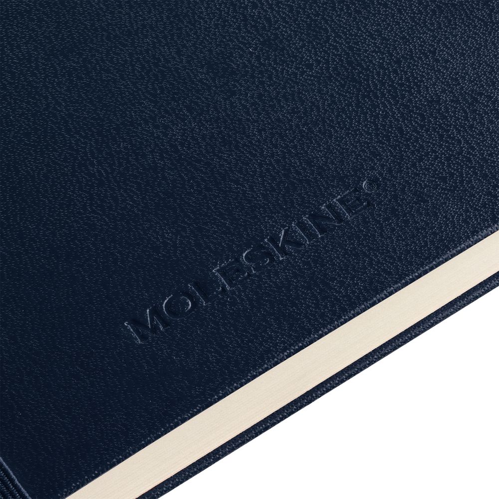 Записная книжка Moleskine Classic Large, в линейку, синяя / Миниатюра WWW (1000)