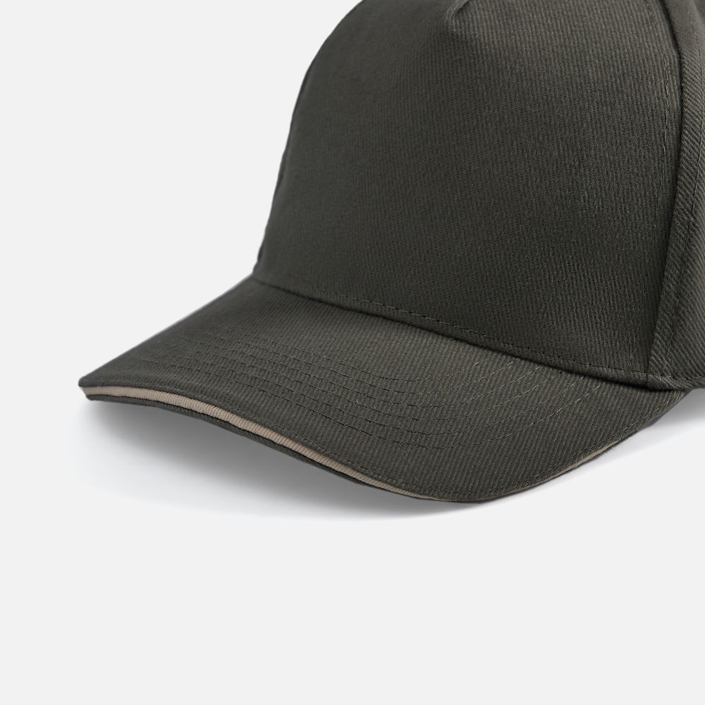 Бейсболка Long Beach, хаки с бежевым / Миниатюра WWW (1000)