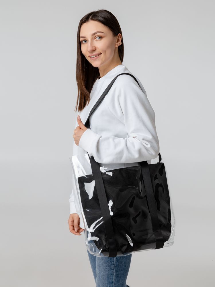 Шопер Clarity с органайзером, черный / Миниатюра WWW (1000)