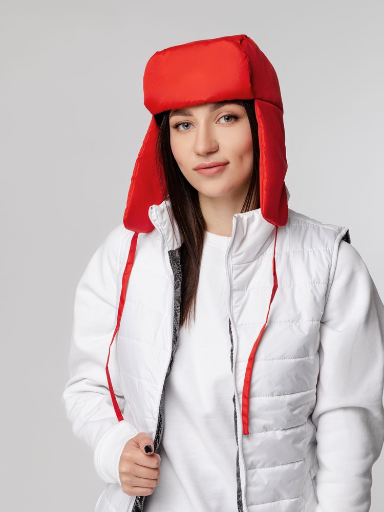 Шапка-ушанка Shelter, красная / Миниатюра WWW (1000)