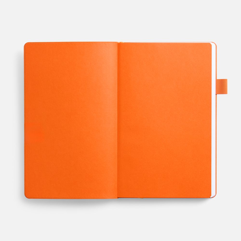 Ежедневник White Shall, недатированный, бело-оранжевый / Миниатюра WWW (1000)