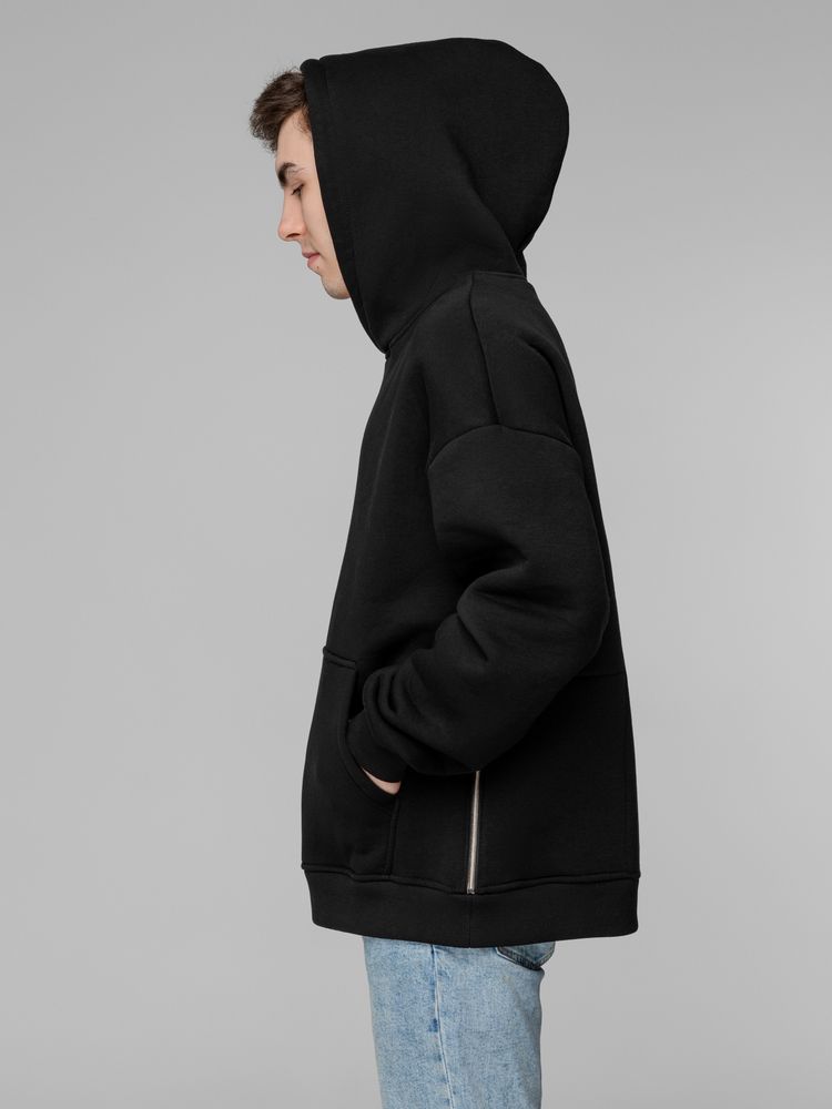 Худи Oversize Pockets, черное / Миниатюра WWW (1000)