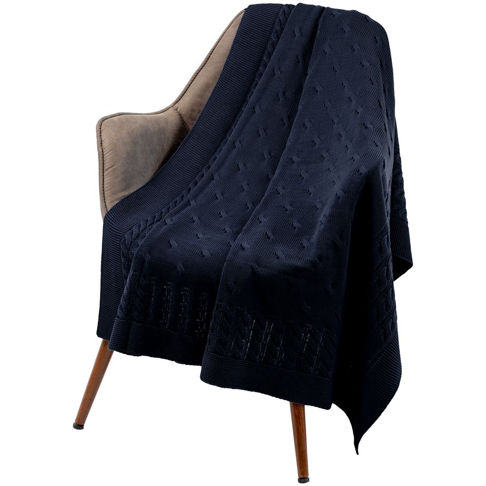 Плед Reframe, темно-синий (сапфир) / Миниатюра WWW (1000)