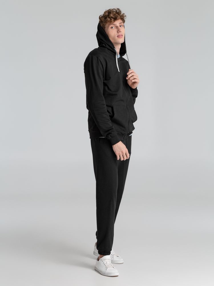 Толстовка на молнии с капюшоном Unit Siverga, черная / Миниатюра WWW (1000)