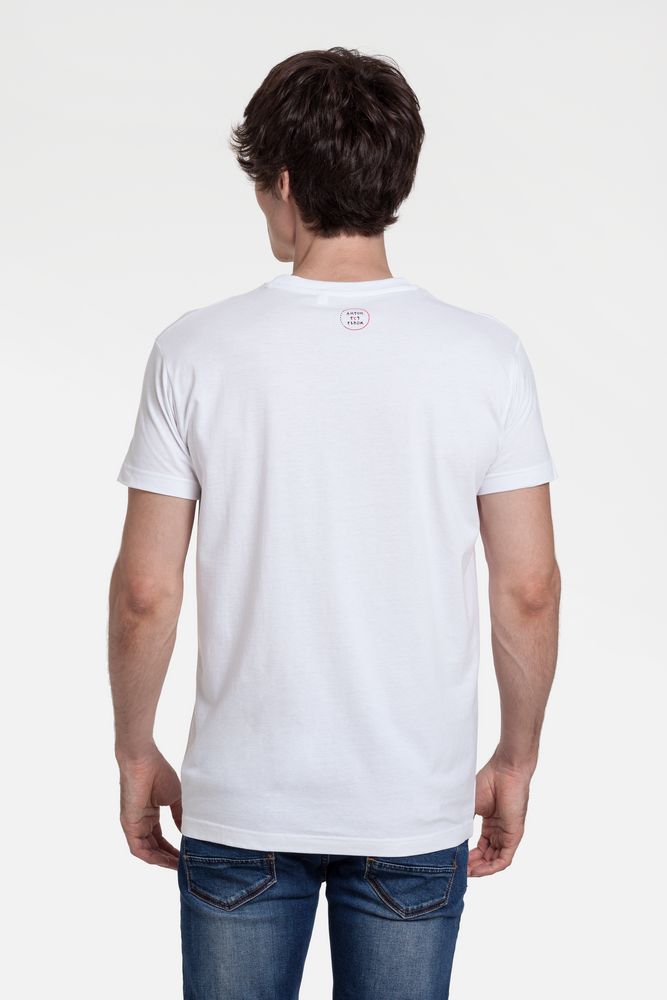 Футболка мужская приталенная «Пойду наберусь высоты», белая / Миниатюра WWW (1000)