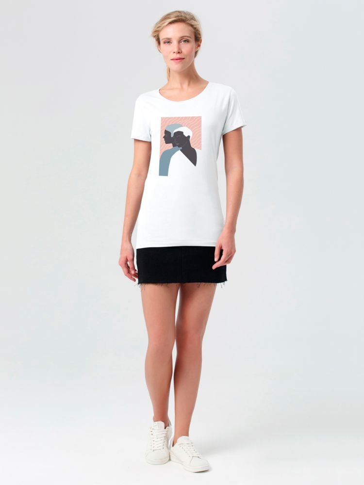 Футболка женская «Пара», белая / Миниатюра WWW (1000)