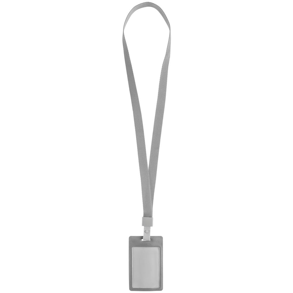 Карман для бейджа с лентой Staff, серый / Миниатюра WWW (1000)