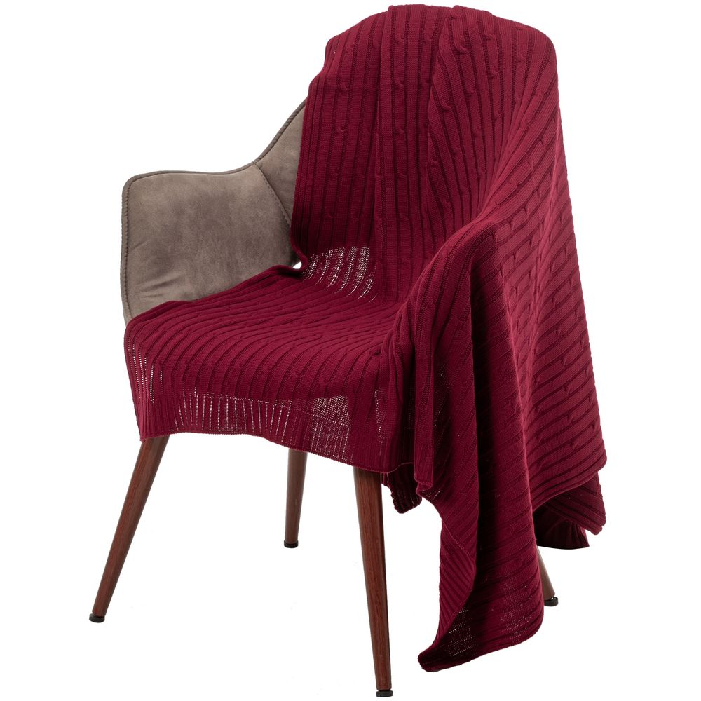 Плед Remit, бордовый / Миниатюра WWW (1000)