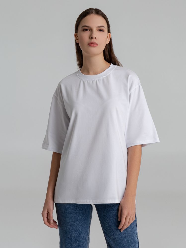 Футболка оверсайз Slope, белая / Миниатюра WWW (1000)