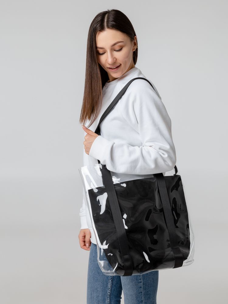 Шопер Clarity с органайзером, черный / Миниатюра WWW (1000)