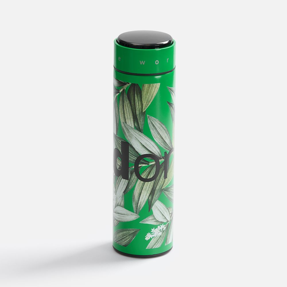 Смарт-бутылка с заменяемой батарейкой Long Therm, зеленая / Миниатюра нанесения (1000)