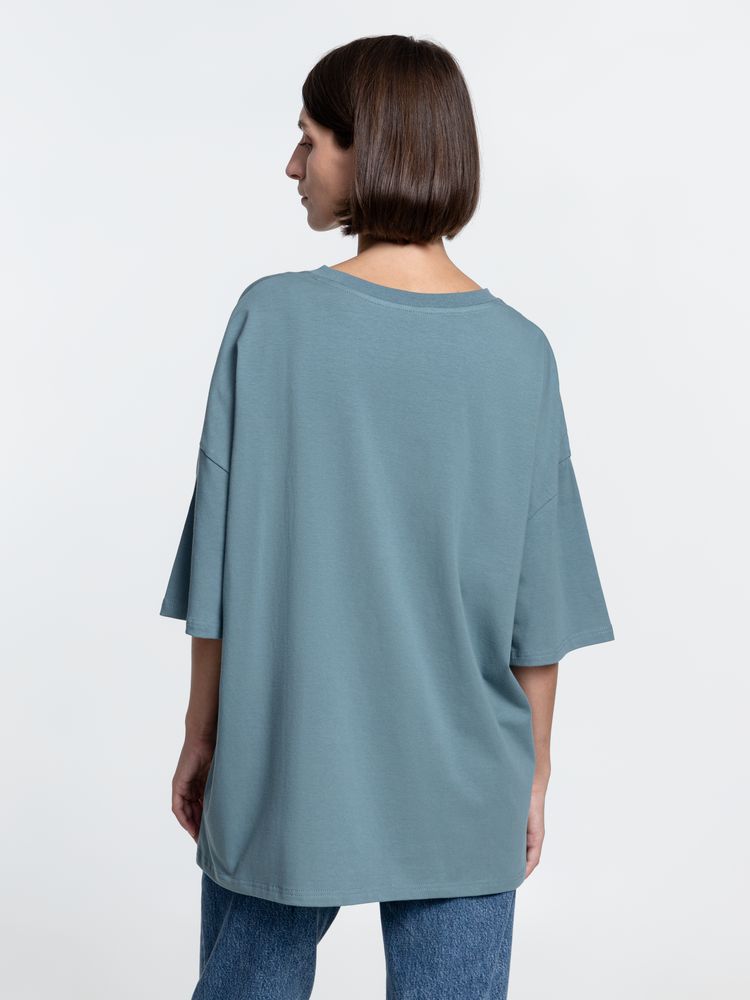 Футболка унисекс оверсайз Crosstown, серо-зеленая / Миниатюра WWW (1000)